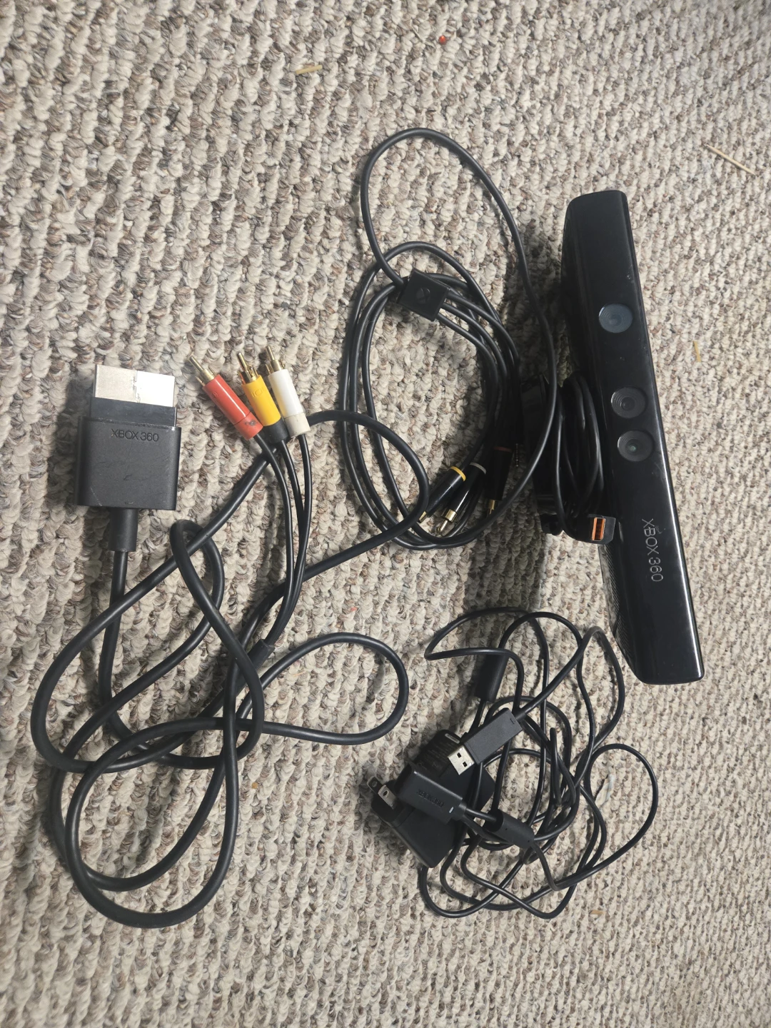 Xbox 360 Kinect Sensor with AV Cable and Power Adapter