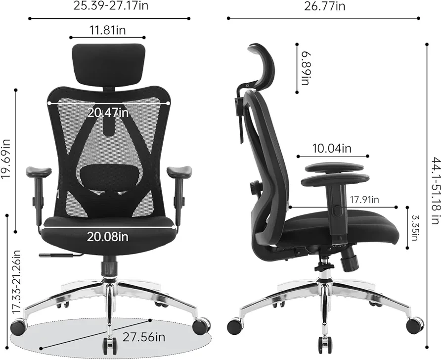 NEW in box Ergonomic Mesh Computer Chair with Lumbar Support - photo 4