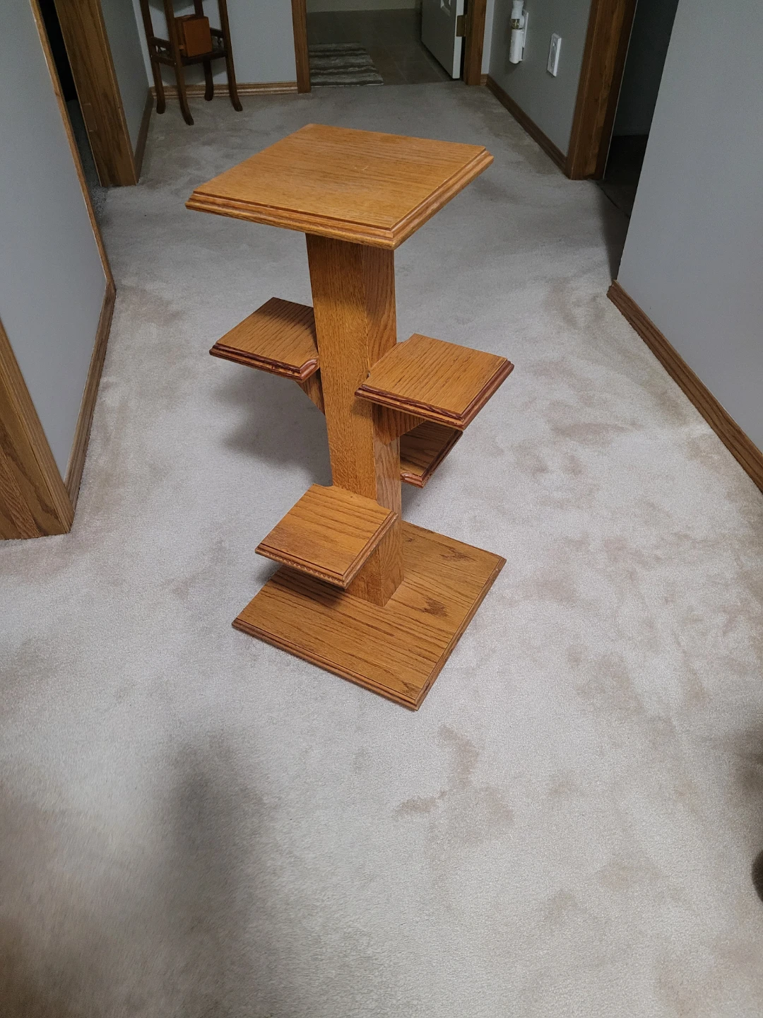 Wooden Multi-Tiered Plant Stand