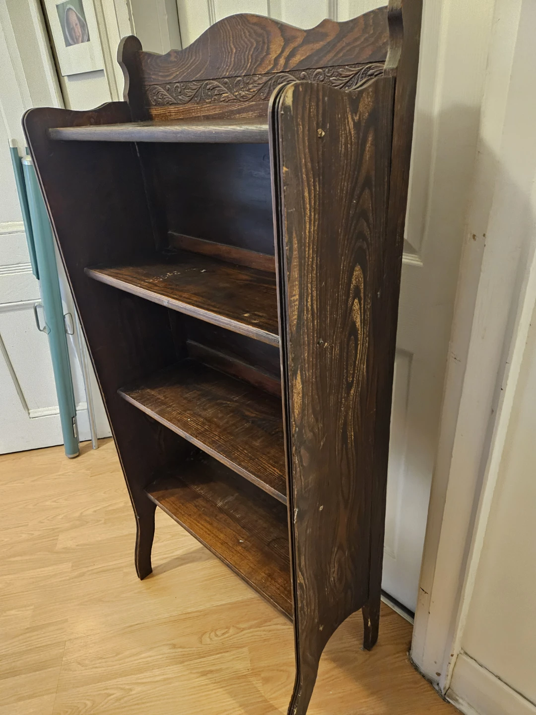 Antique Wooden Bookshelf - photo 2