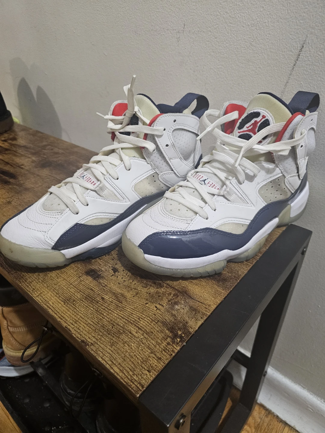 Jordan Sneakers - White/Navy/Red - photo 4