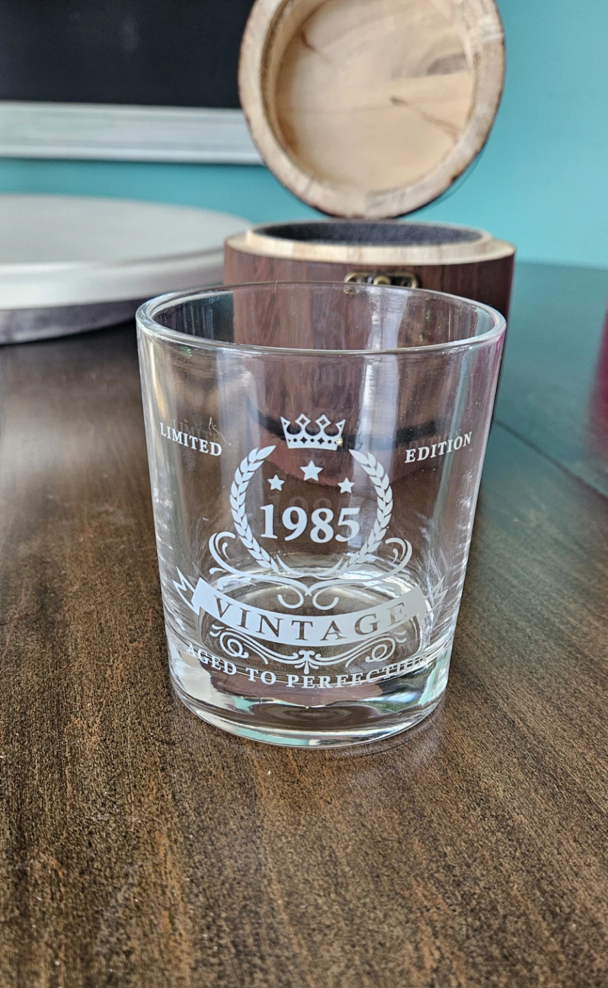 1985 glass in barrel