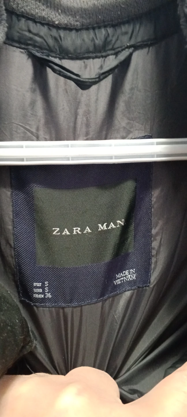 Zara Man Puffer Jacket - Black, Size S - photo 2