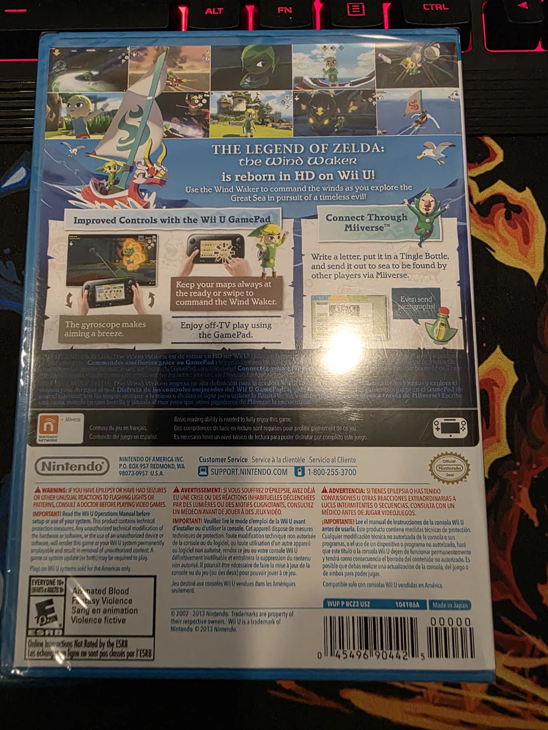 Sealed: The Legend of Zelda: The Wind Waker HD for  Wii U - photo 2
