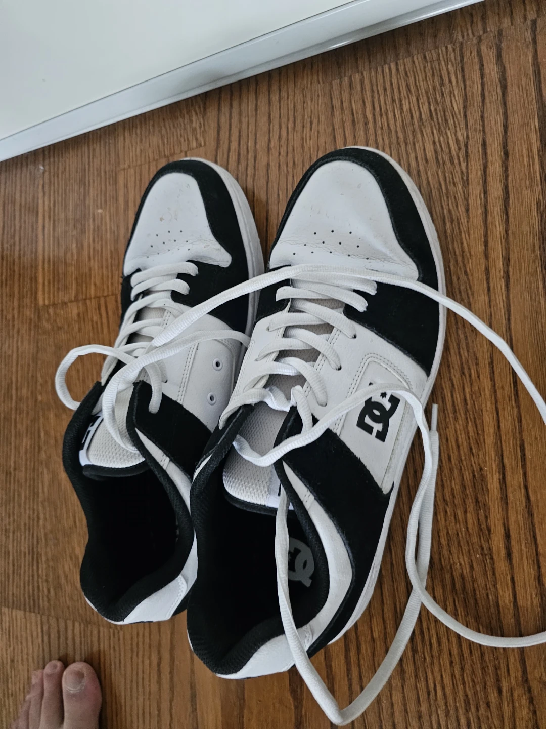 DC Shoes Black and White Sneakers
