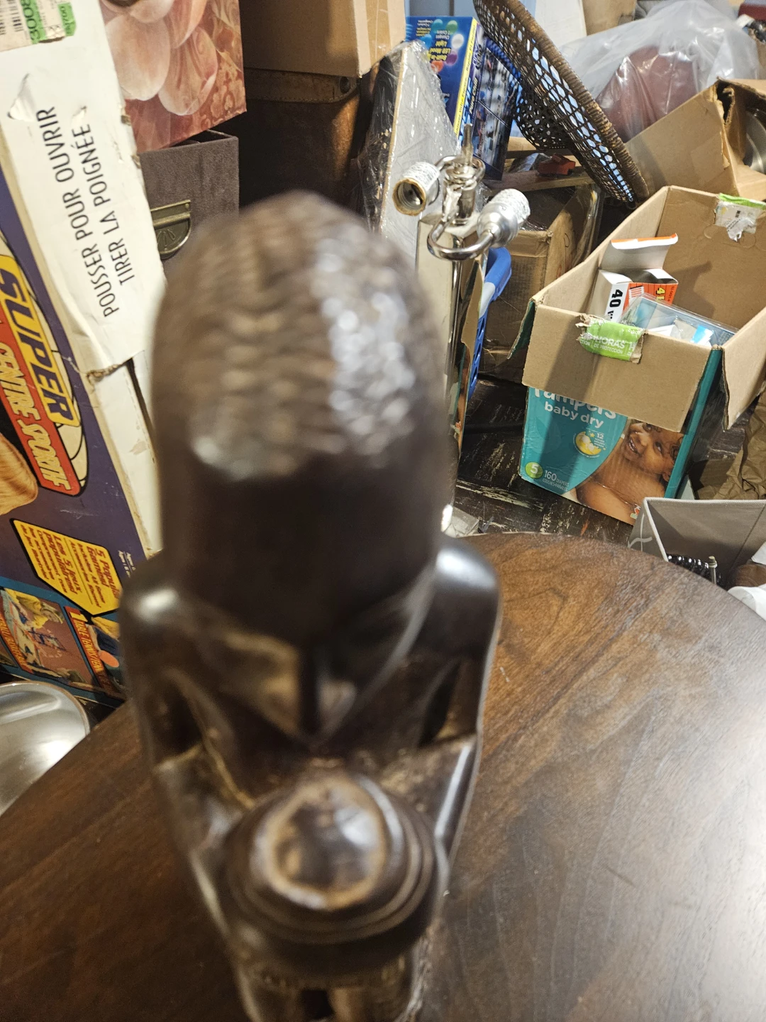 Wooden Figurine with Pot - photo 2