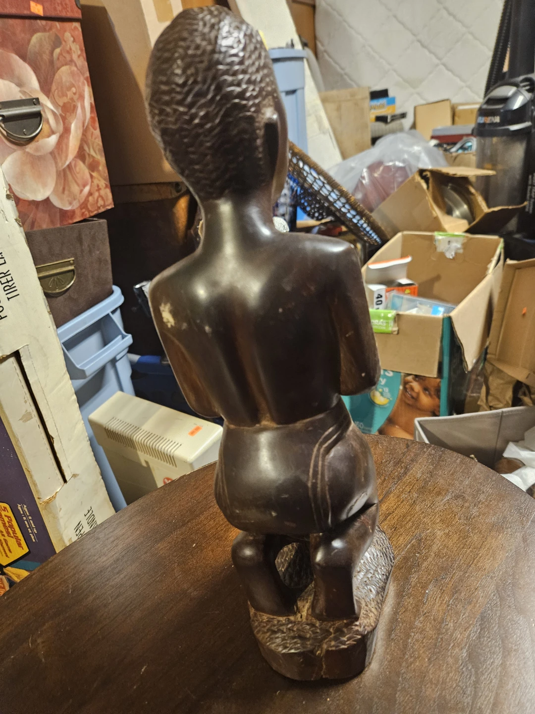 Wooden Figurine with Pot - photo 4