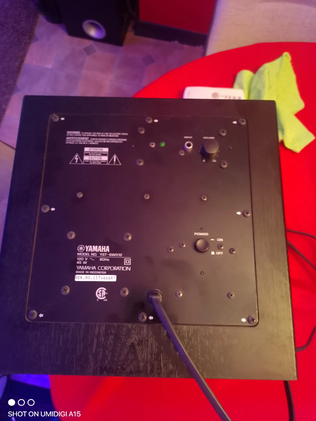Yamaha Powered Subwoofer - photo 2