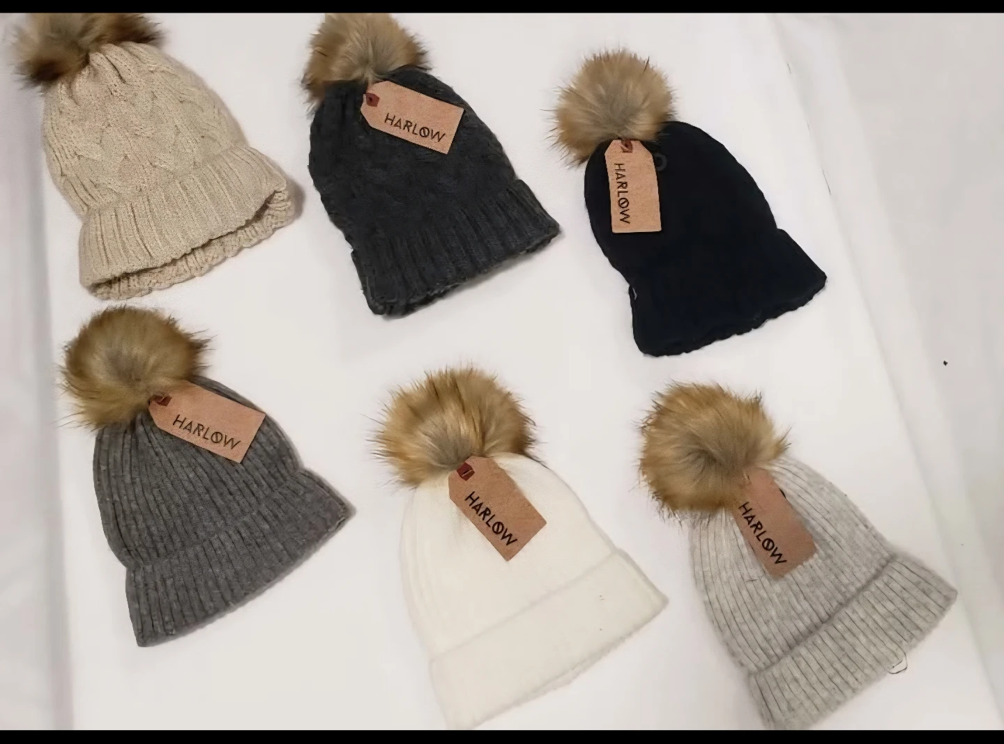 Brand new Harlow Ribbed Faux Fur And Harlow hat