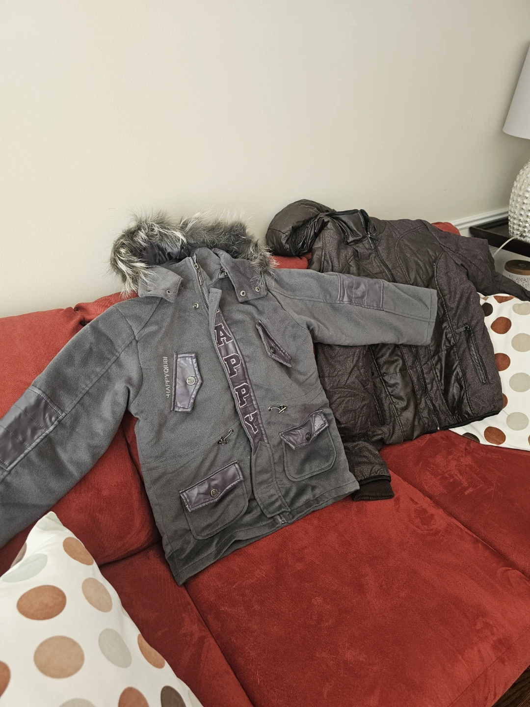 Two Brand New Winter Coats w Hoodie for teenagers