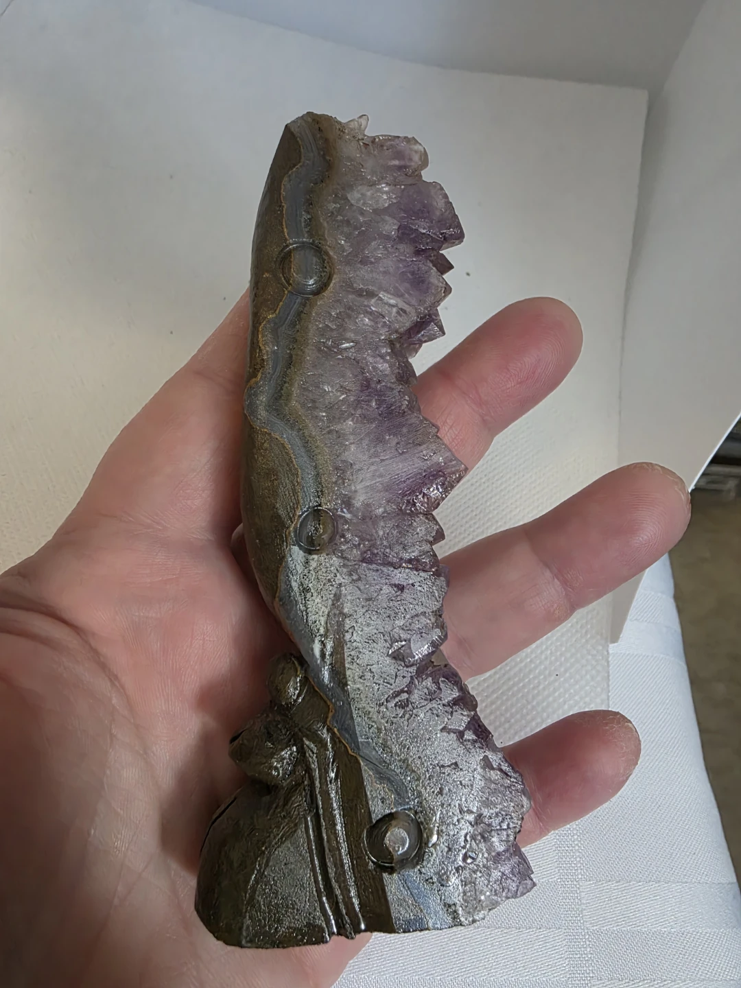 Amethyst Fairy Carving - photo 4