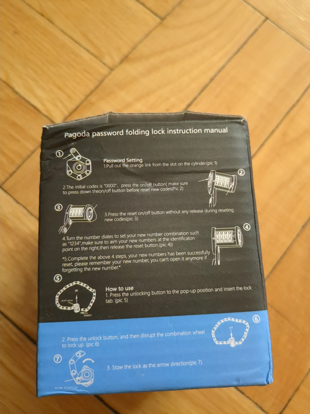 folding combination bike lock - photo 3