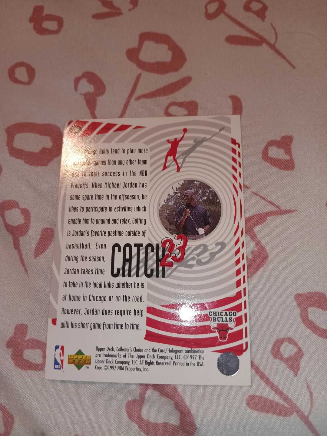 Michael Jordan Catch 23 Golf Trading Card - photo 2