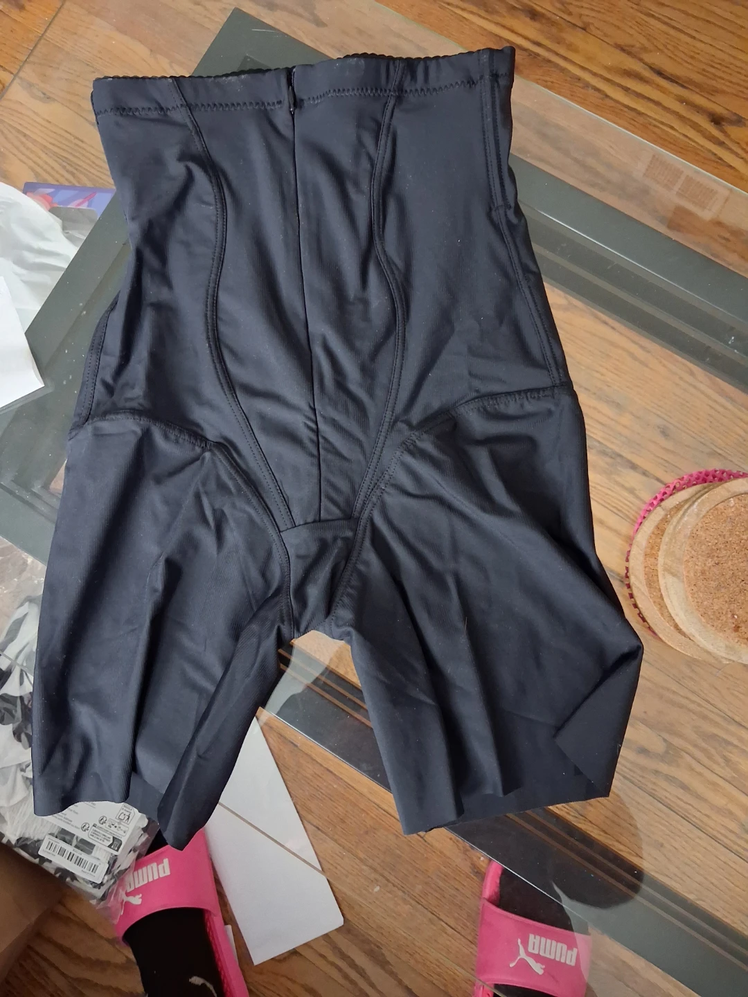 Black High Waist Shaper Shorts - Size M - photo 2