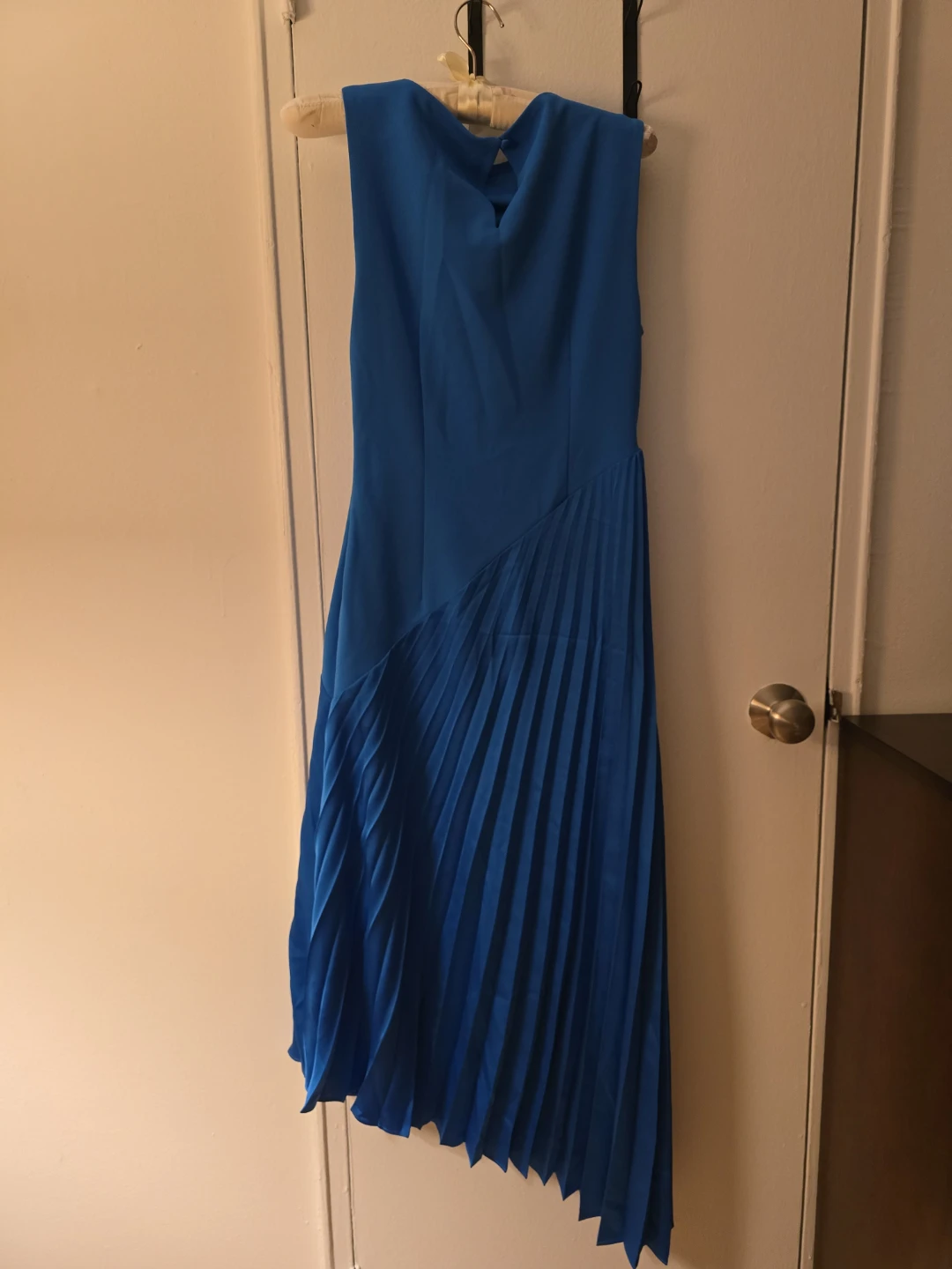 NEW! Belle Badgley Mischka Blue Pleated Dress Size 2 - photo 2