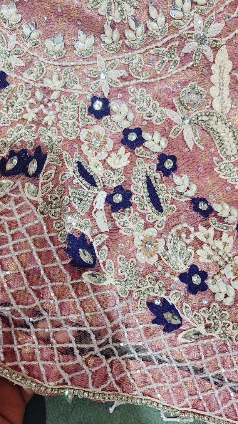 Embellished Pink Kurti with garara and Dupatta Set - photo 3