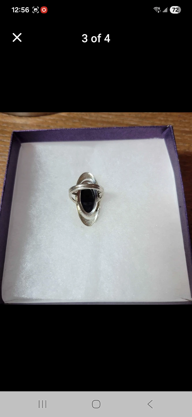 Himalayan Gems Sterling Silver Black Spinel ring - photo 3