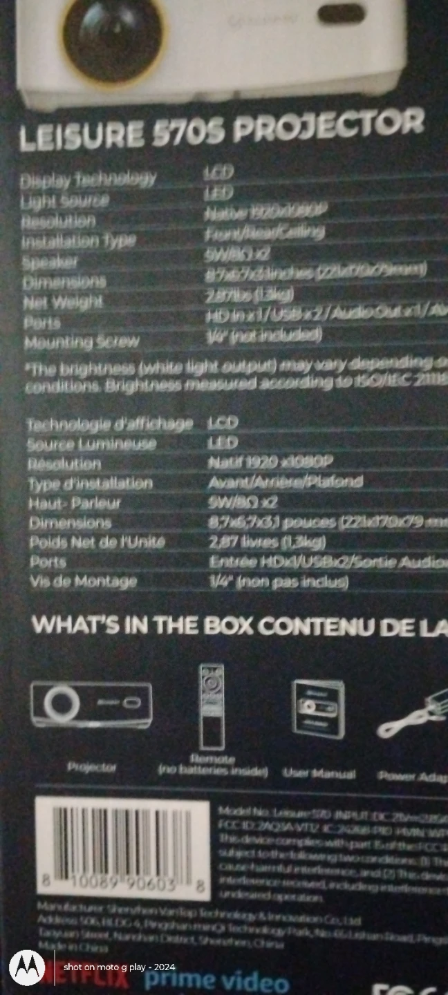 VANKYO Leisure 570S 1080P FHD Smart Projector - photo 2