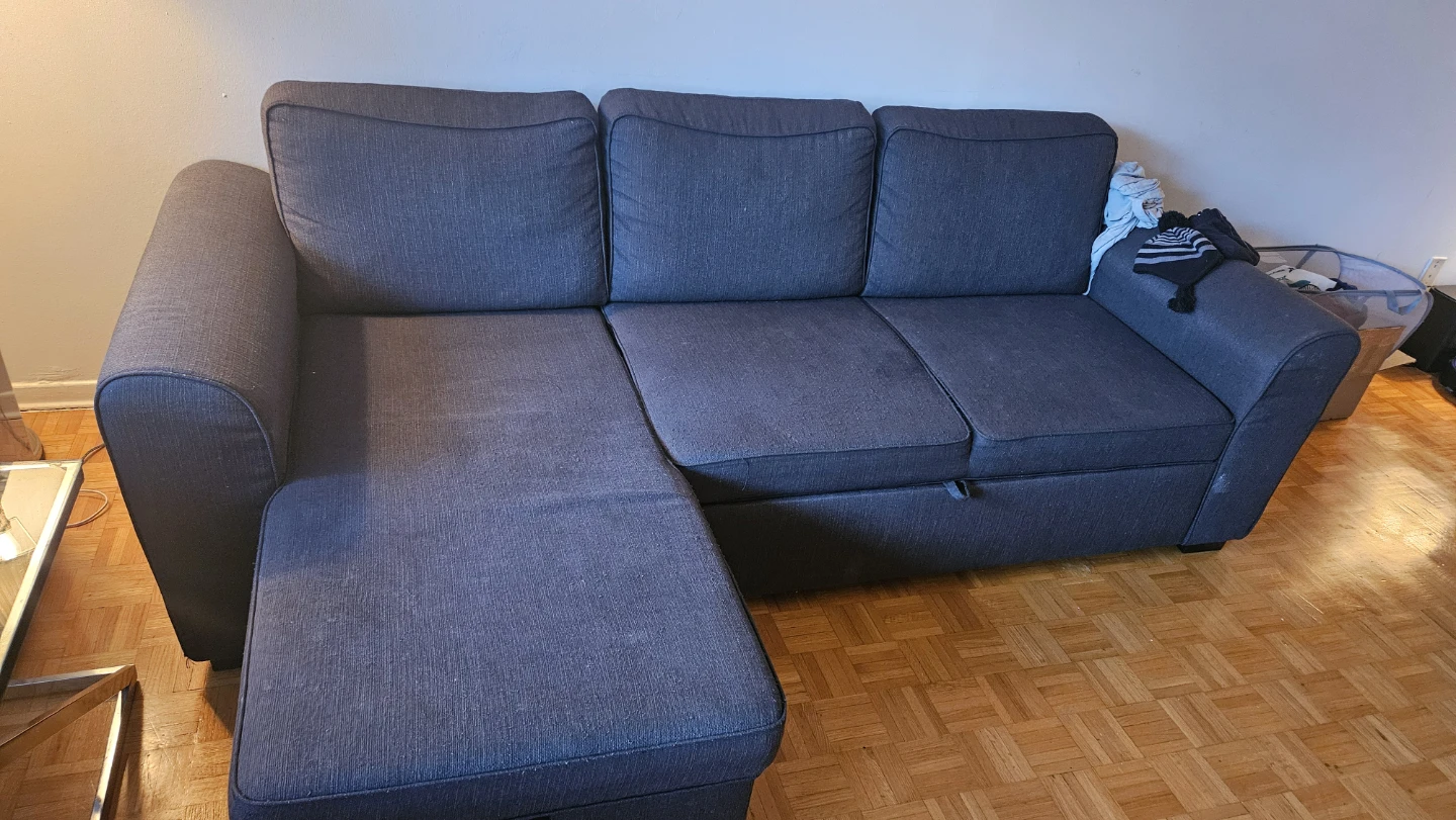 Grey Sectional Sofa with Storage - Structube