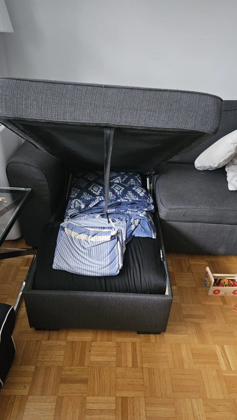 Grey Sectional Sofa with Storage - Structube - photo 3