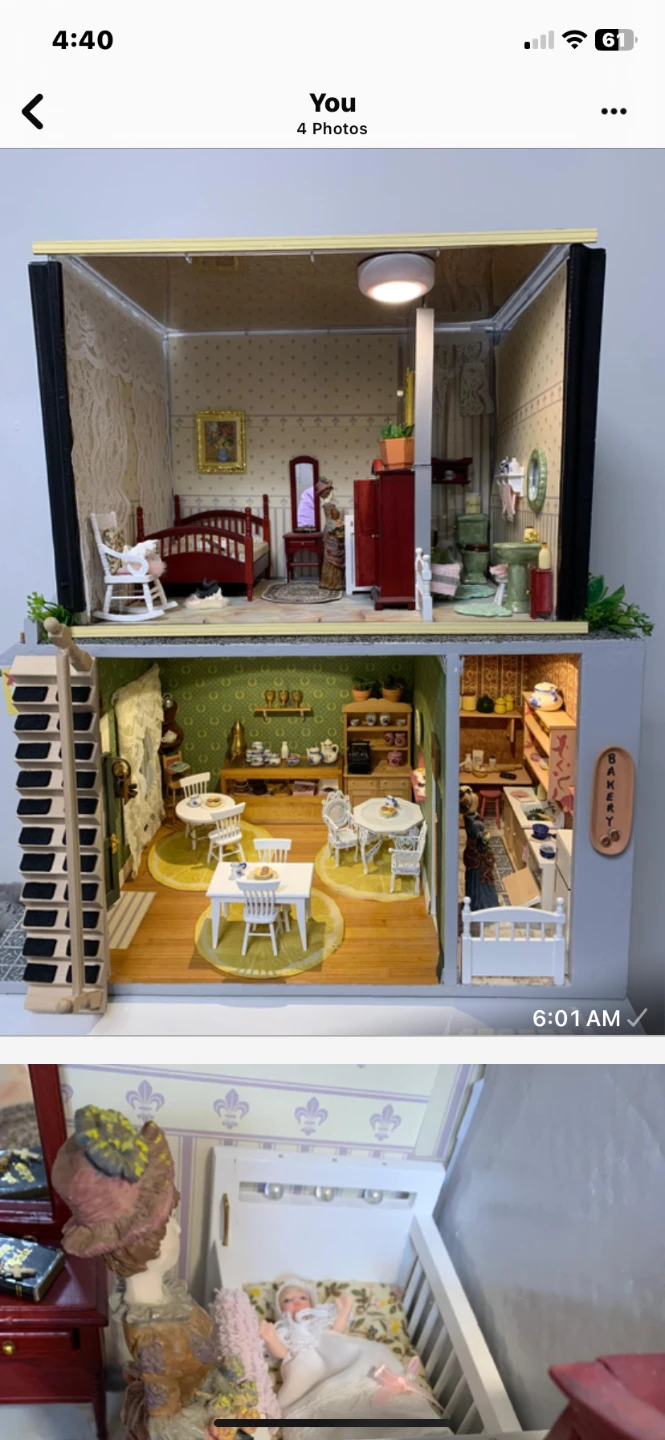 Homemade doll house- FULL ACCESSORIES included