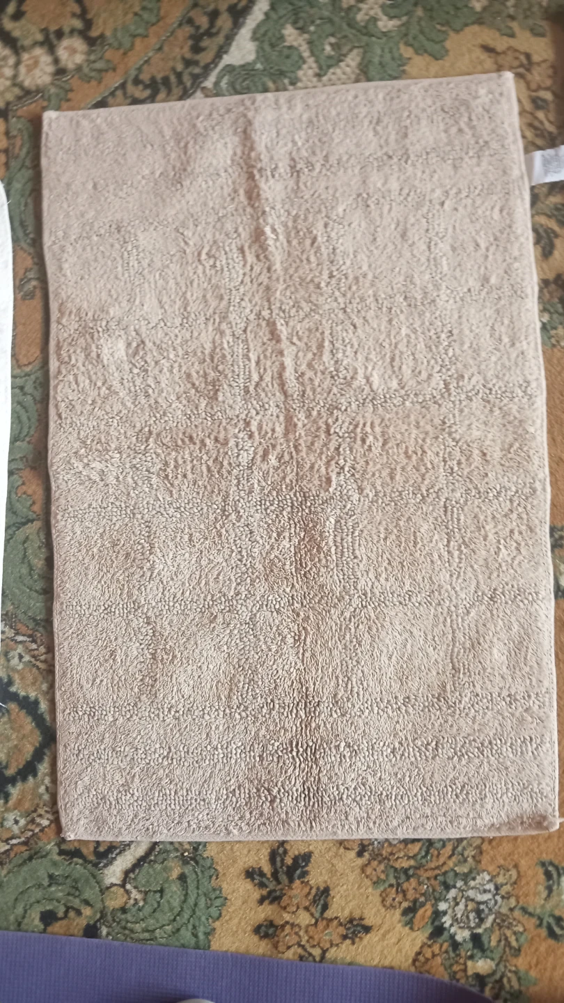Set of 3 bath mats 100% cotton - photo 2
