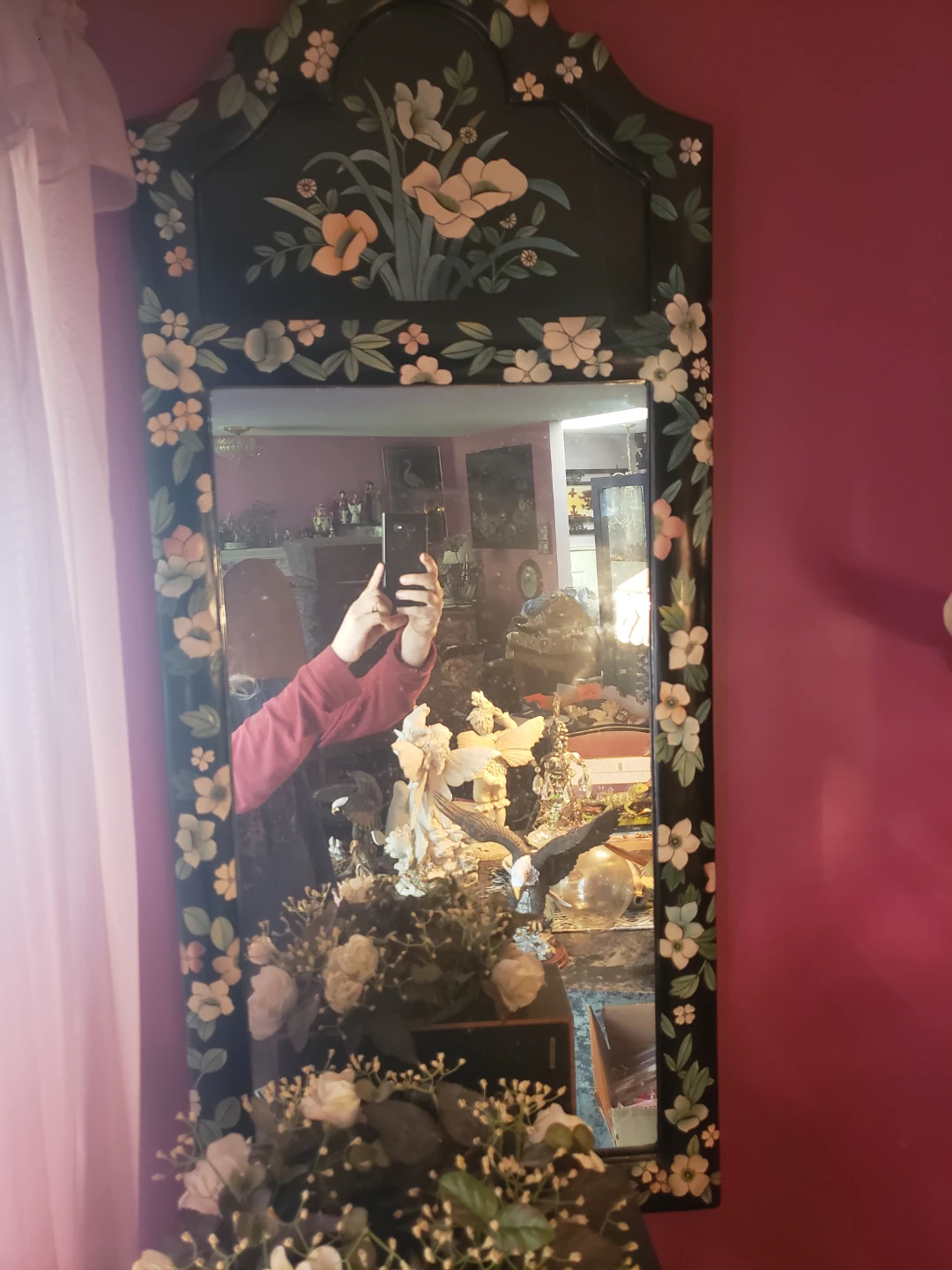 Vintage Floral Decorative Mirror