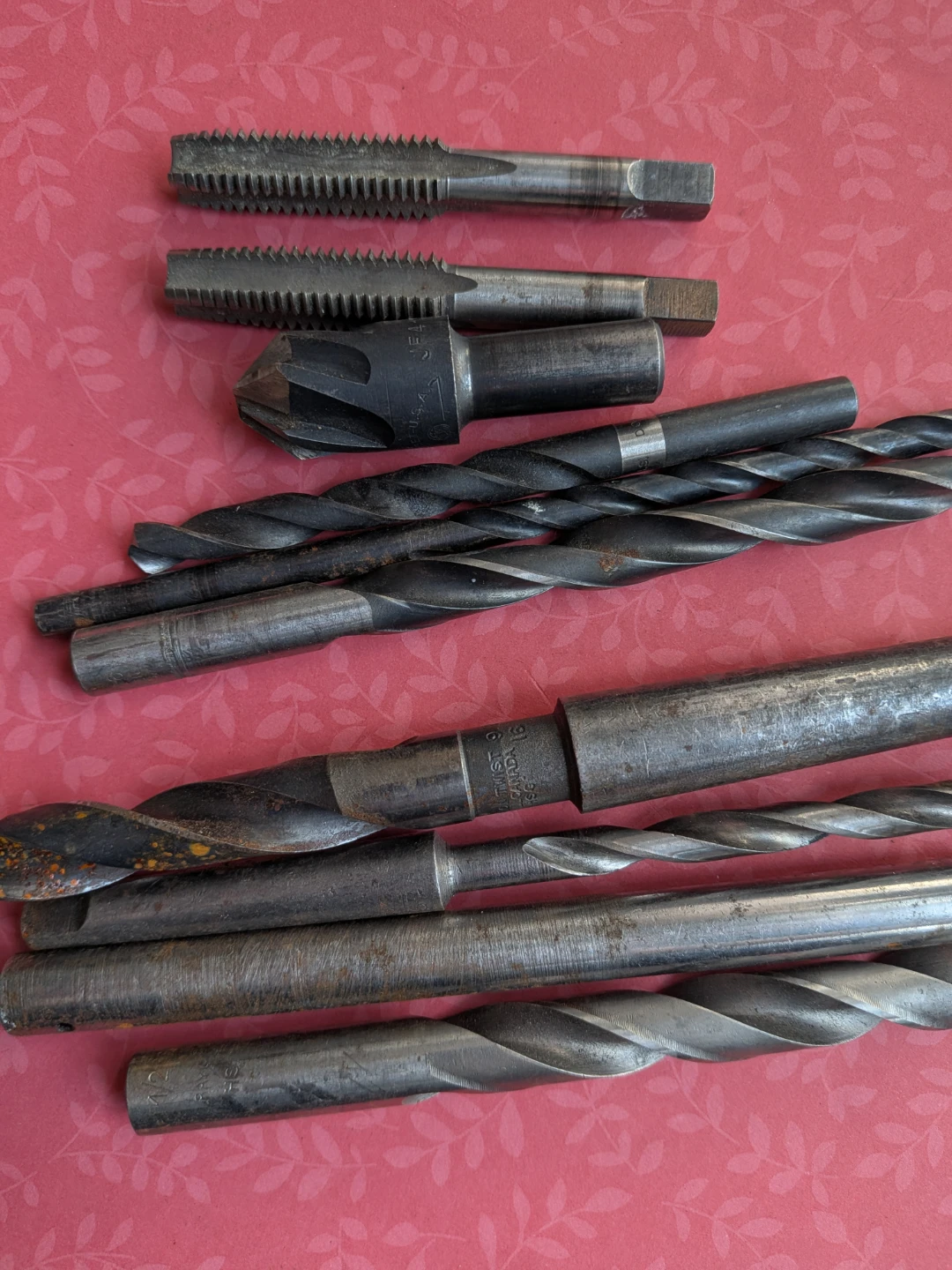 Assorted Drill Bits and Taps Set