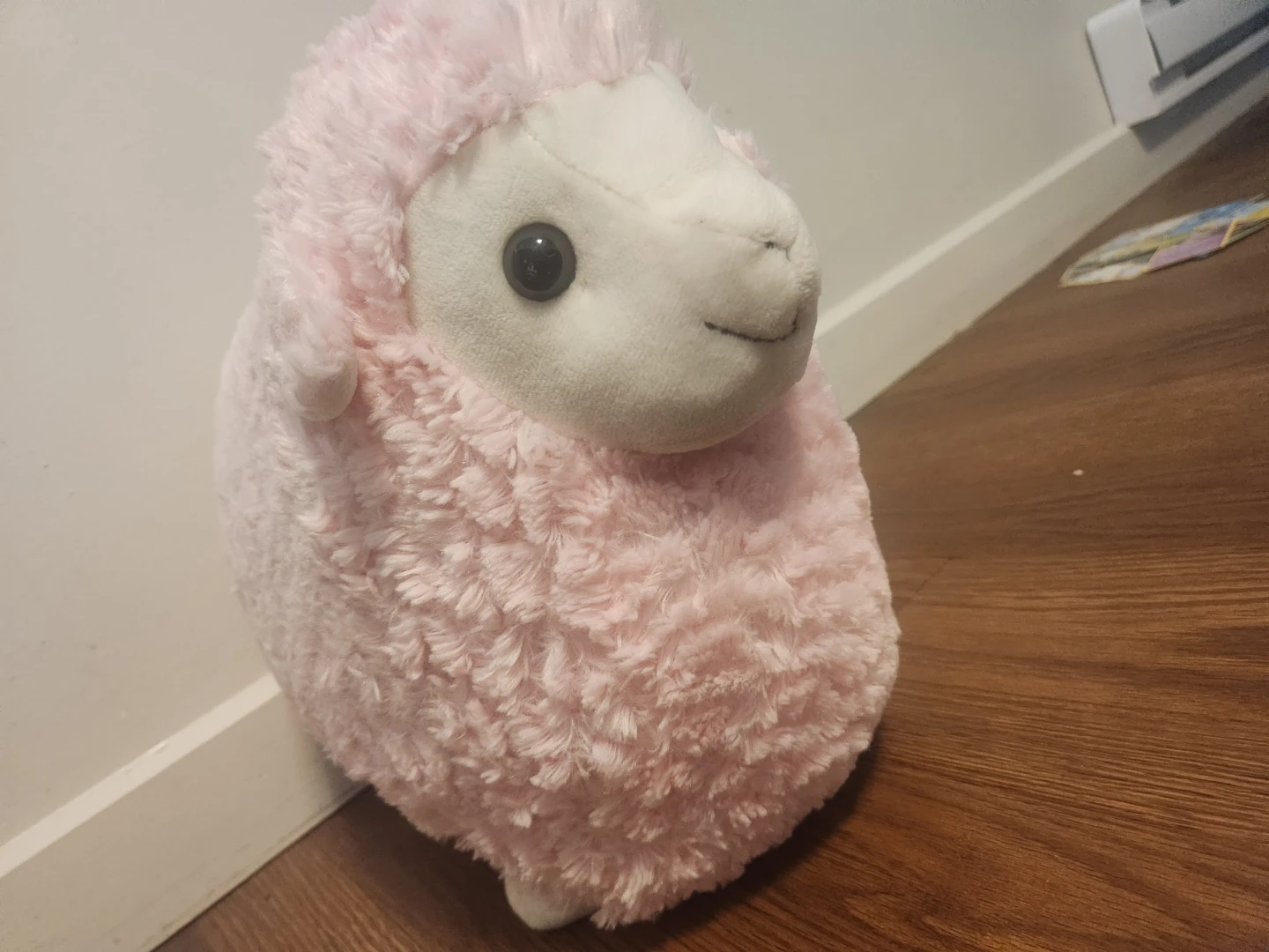 Pink sheep stuffy (used) - photo 3