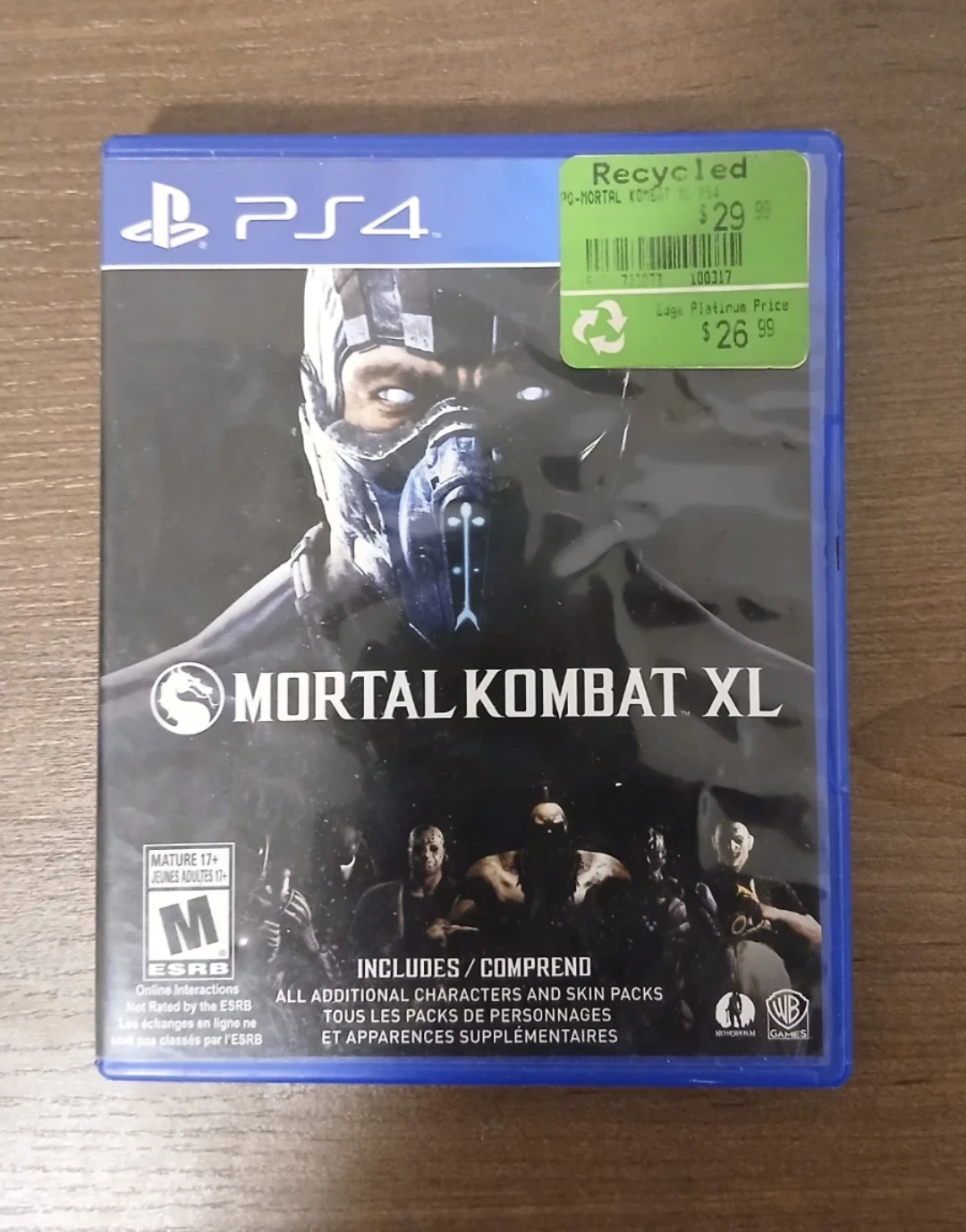 Mortal Kombat XL PlayStation 4 Game