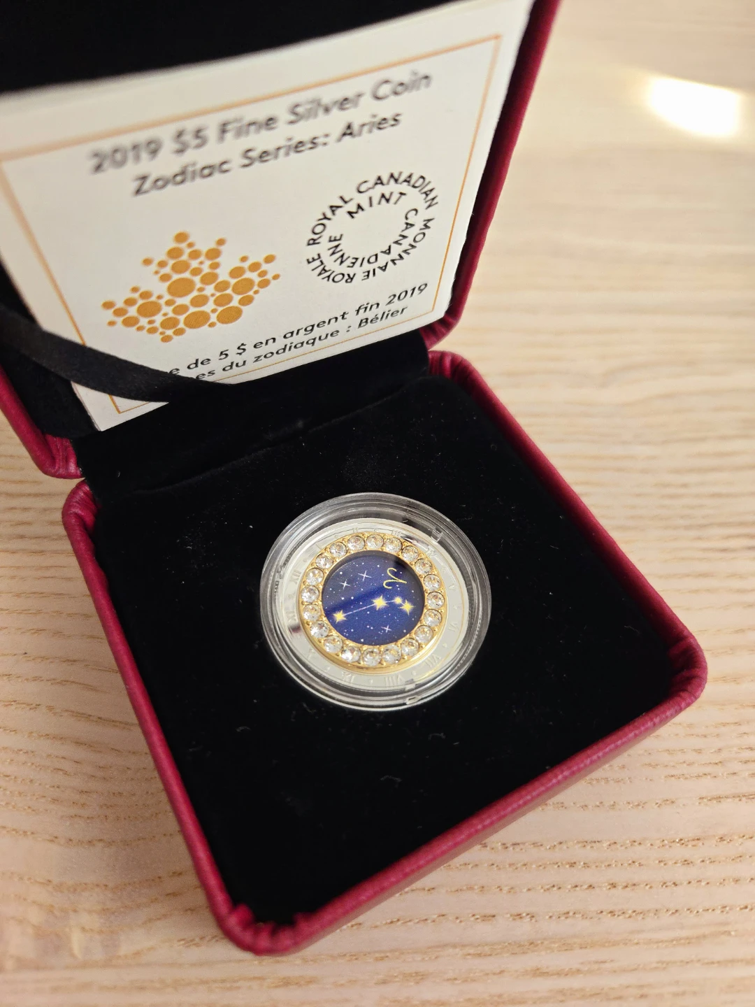 Zodiac Aries Pure Silver Coin 2019 $5