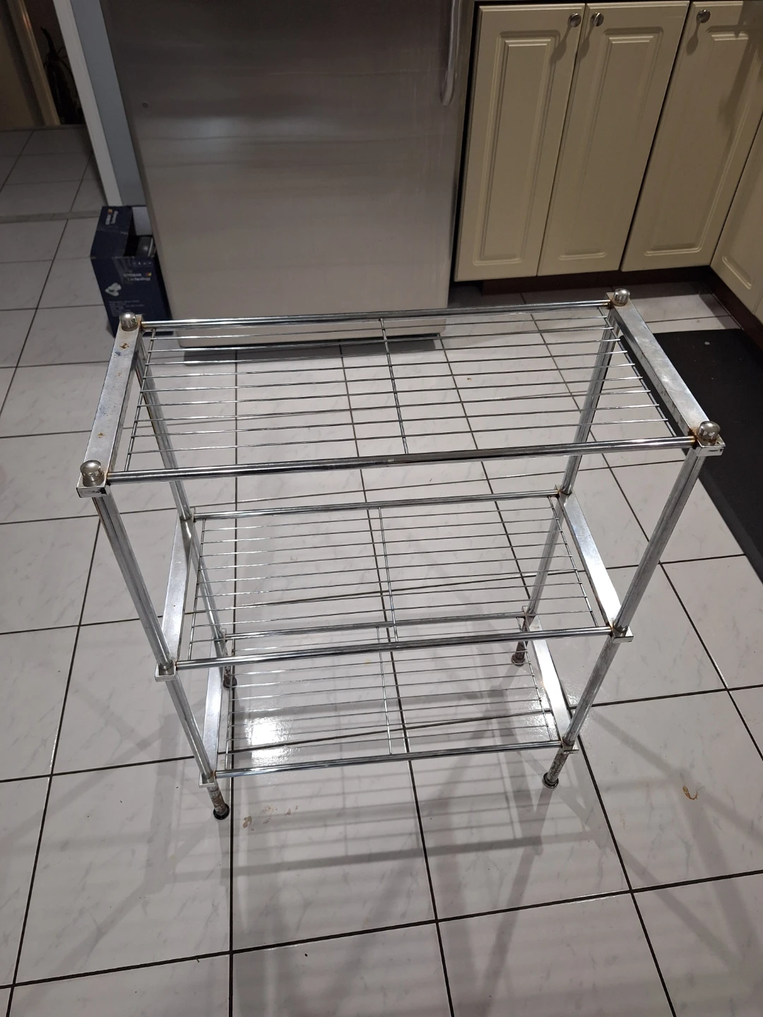 3-Tier Metal Wire Shelving Unit
