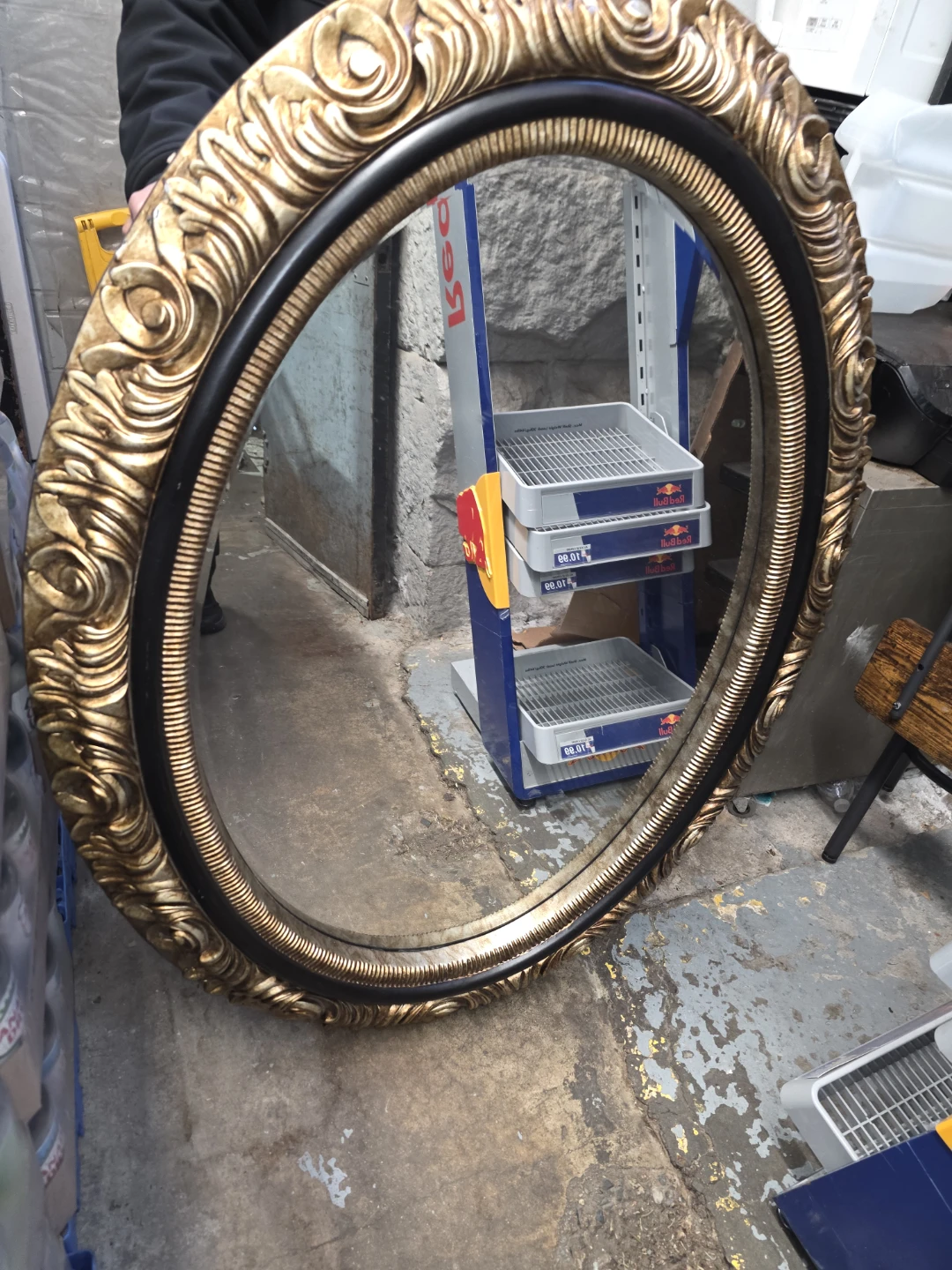 Ornate Gold Oval Mirror 🥕