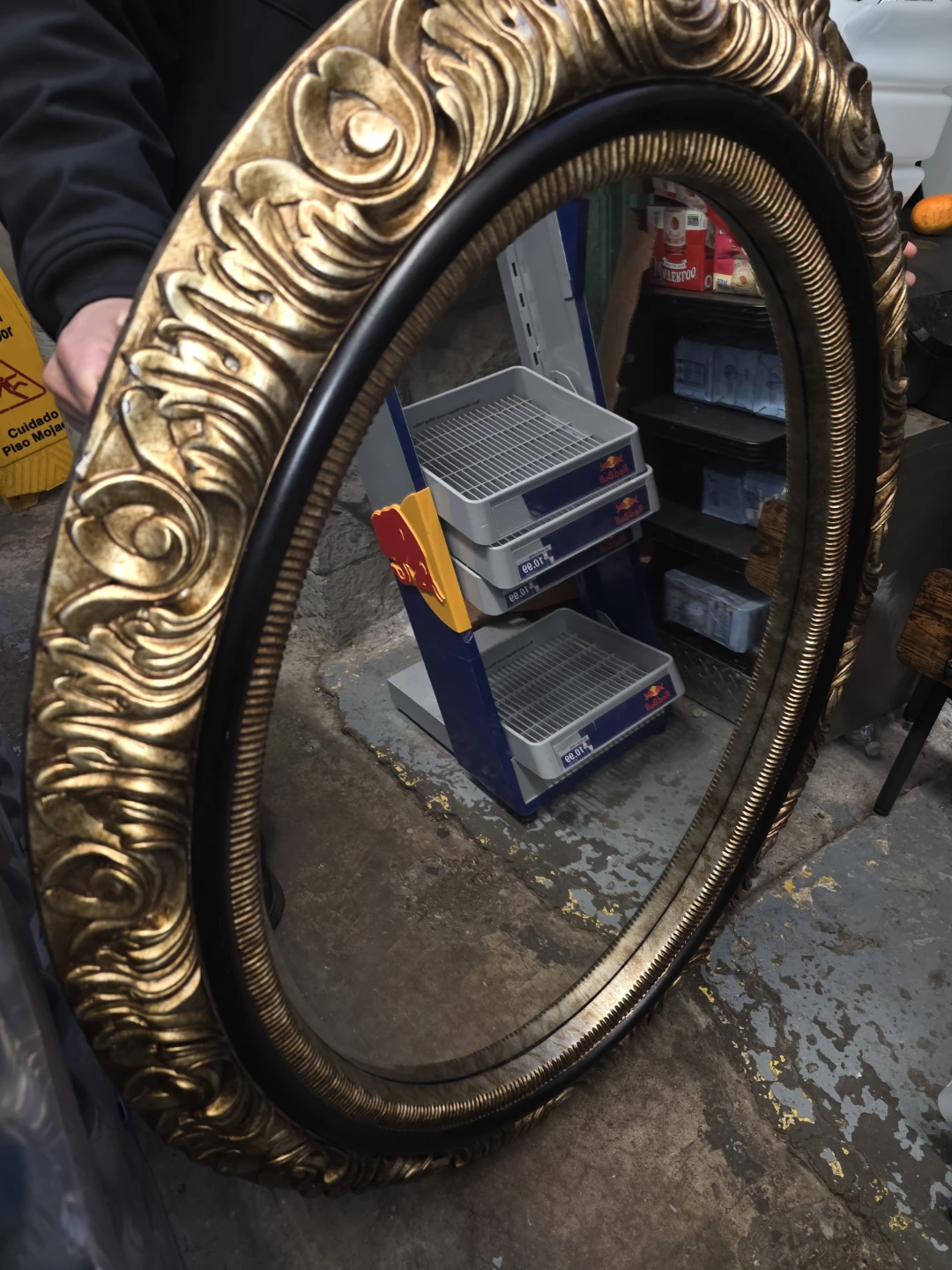 Ornate Gold Oval Mirror 🥕 - photo 2