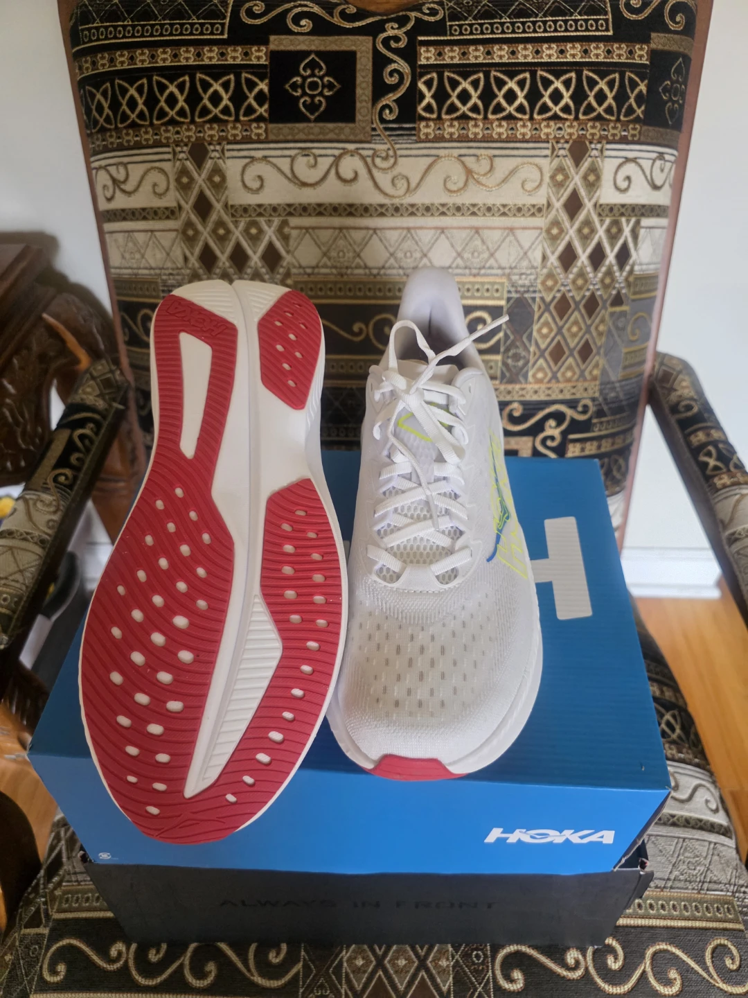 Hoka White  Running Shoes Men's Size 12 - photo 2