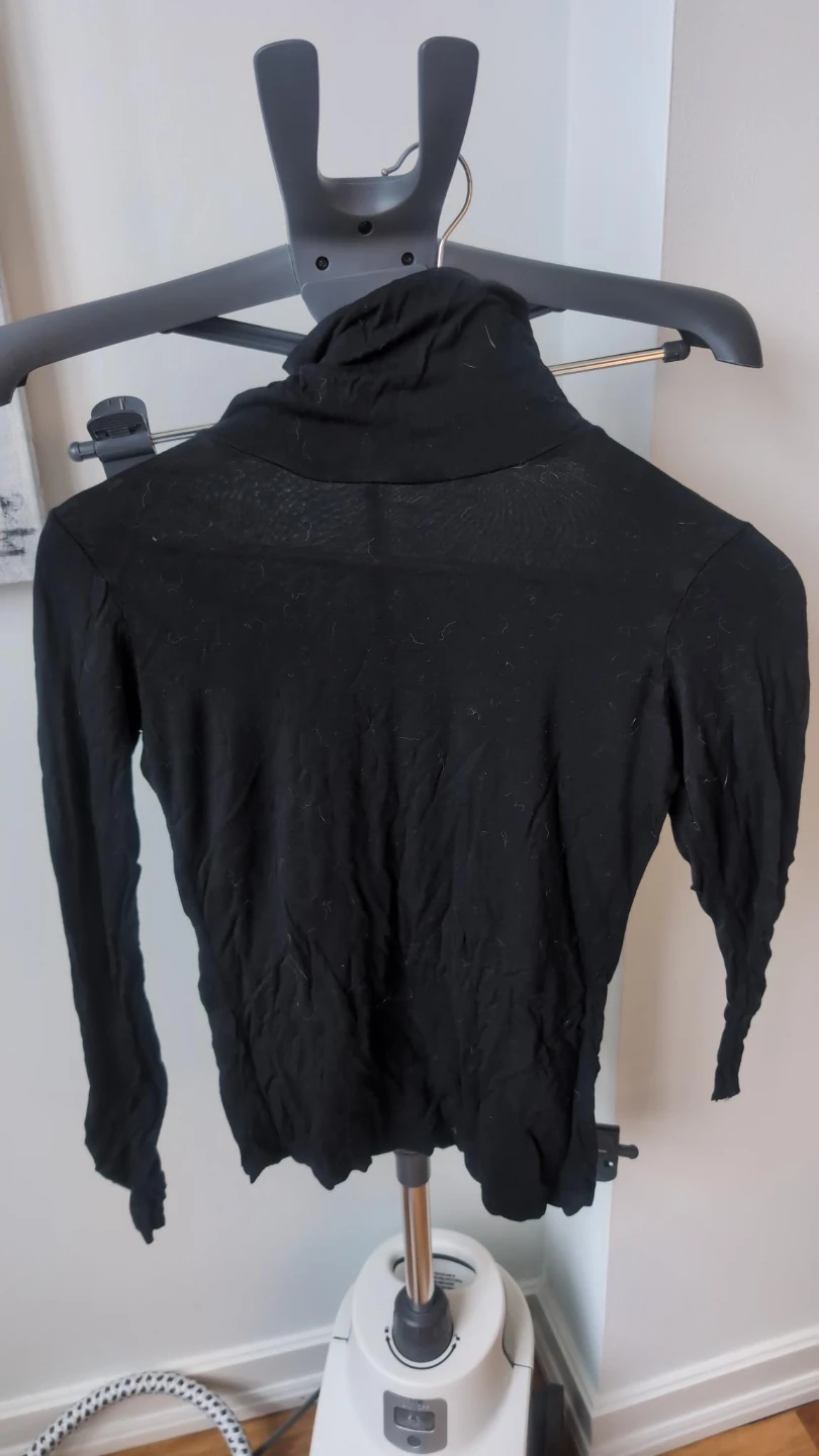 MEXX Black Long-Sleeve Turtleneck Top Size S