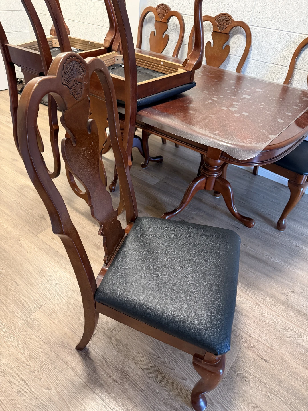 Real Oak Wooden Dining Table and Chairs Set - photo 2