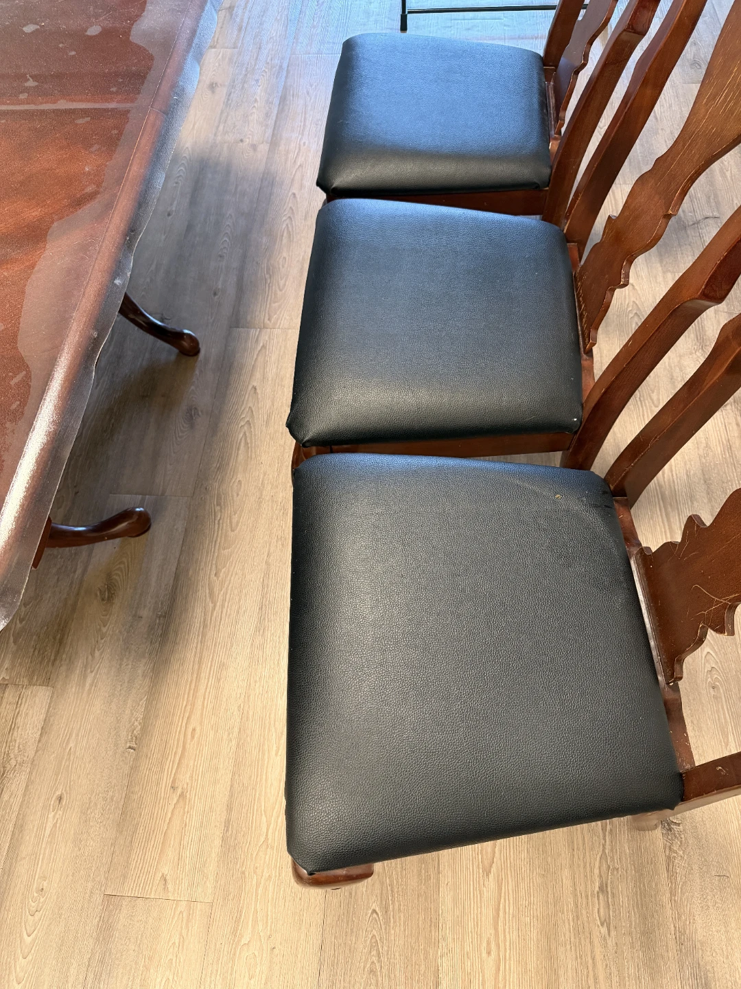 Real Oak Wooden Dining Table and Chairs Set - photo 3