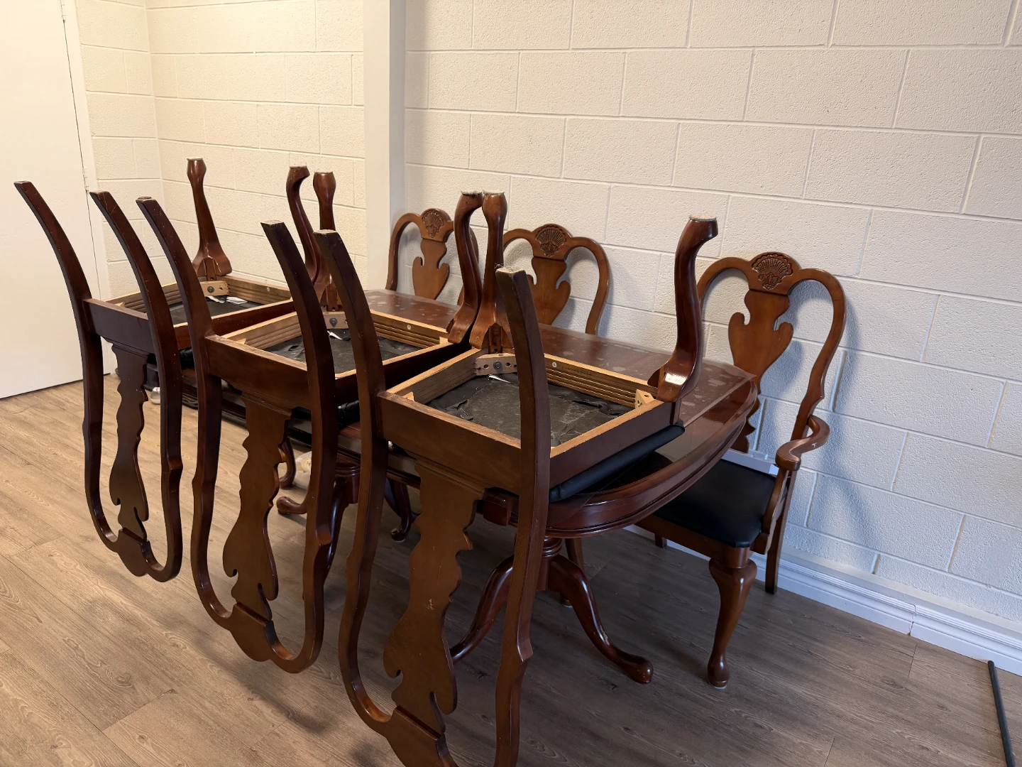 Real Oak Wooden Dining Table and Chairs Set - photo 4