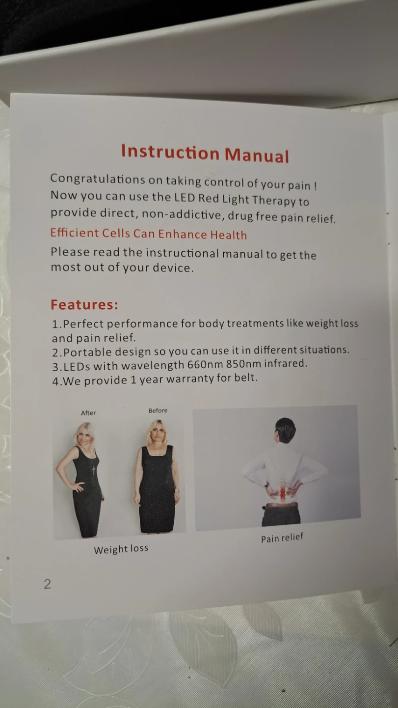 IDEAinfrare Light Therapy Belt - photo 3