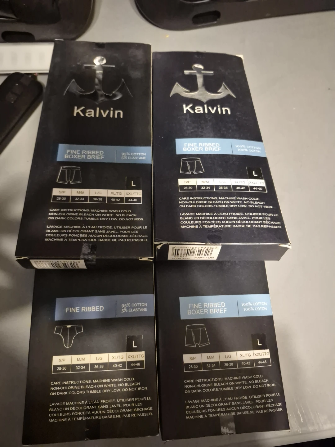 Kalvin Fine Ribbed Boxer Briefs 4 Pack - photo 2