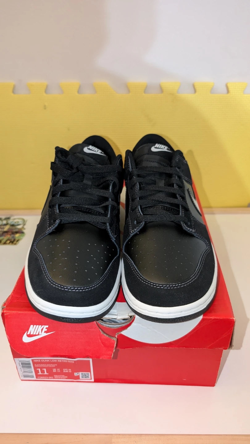 Nike Dunk Low Retro QS Men's Shoes Black White Size 11 - photo 2