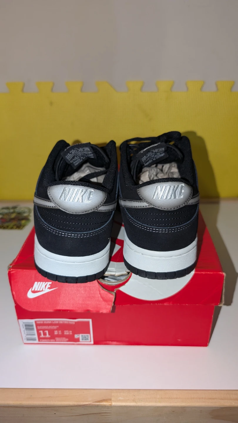 Nike Dunk Low Retro QS Men's Shoes Black White Size 11 - photo 3