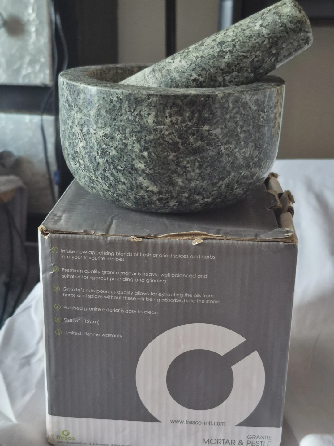 Granite Mortar and Pestle Set - Fresco - photo 2