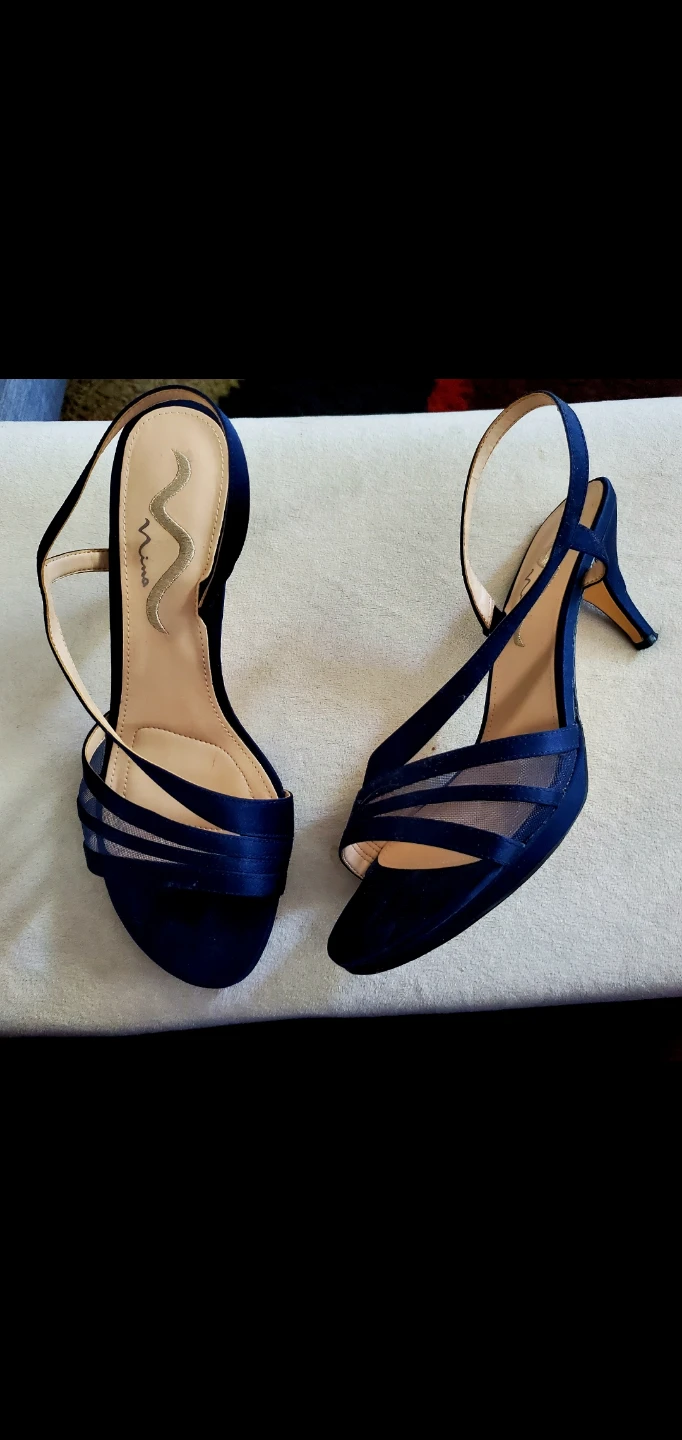 Nina Vitalia Slingback Asymmetrical Heels Size 9.5/10