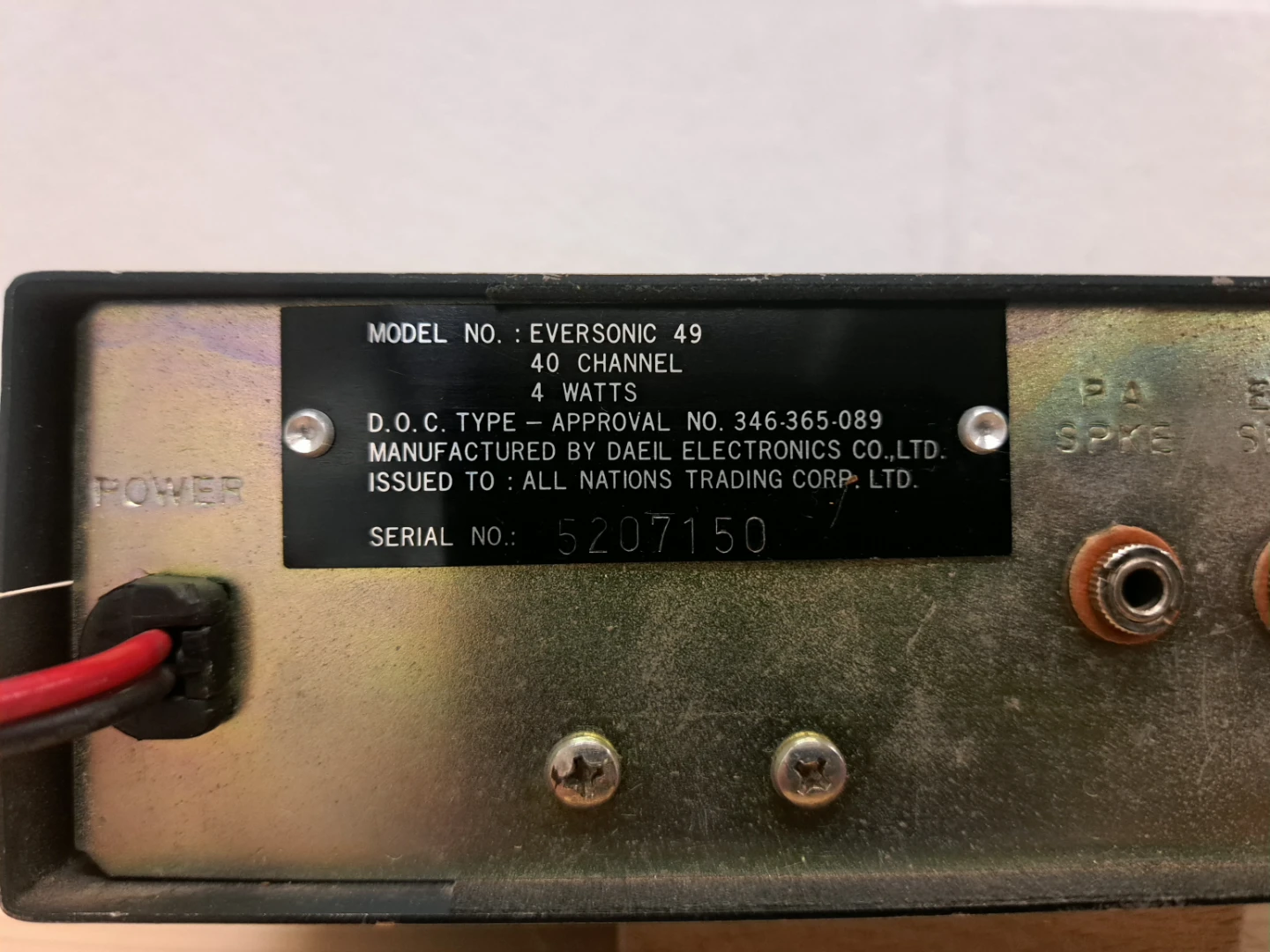 Eversonic 40 CB Transceiver - photo 3
