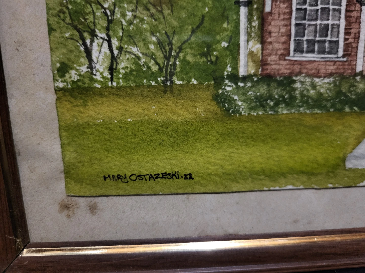 Watercolor Painting of a Brick House - Mary Ostazeski '82 - photo 3