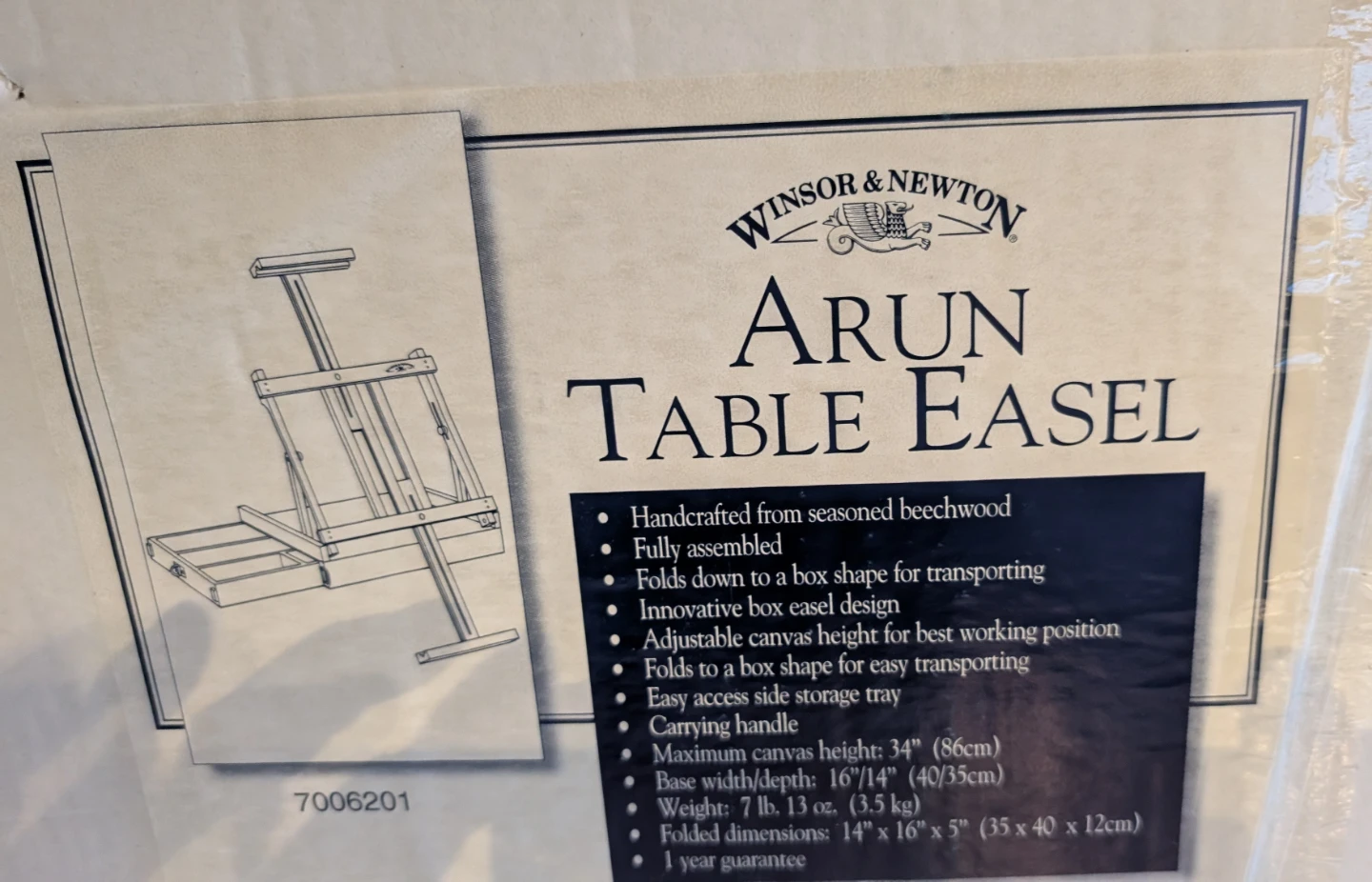Windsor Newton Arun Table Easel - photo 3