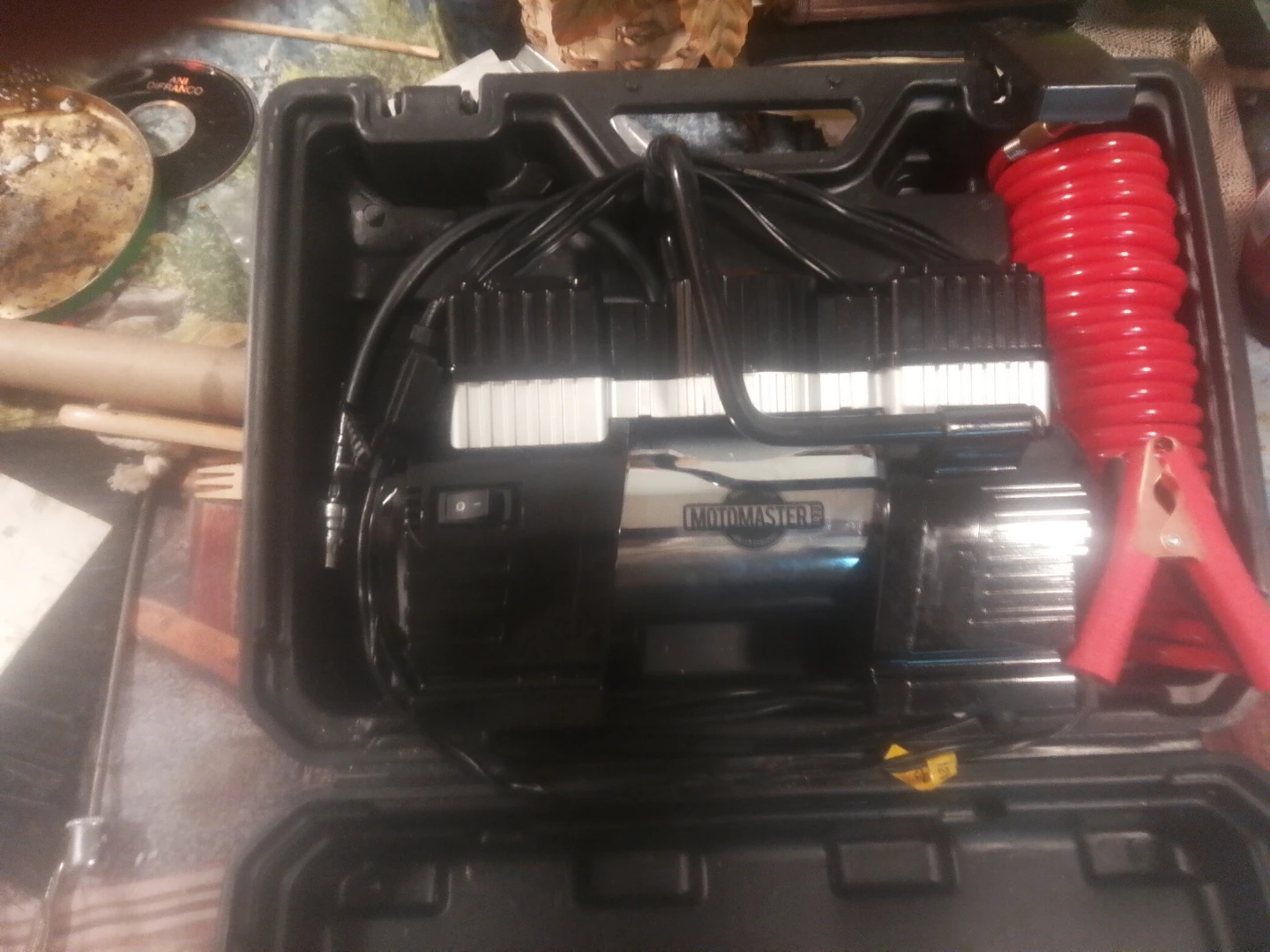 Motomaster Portable Air Compressor with Jumper Cables - photo 4