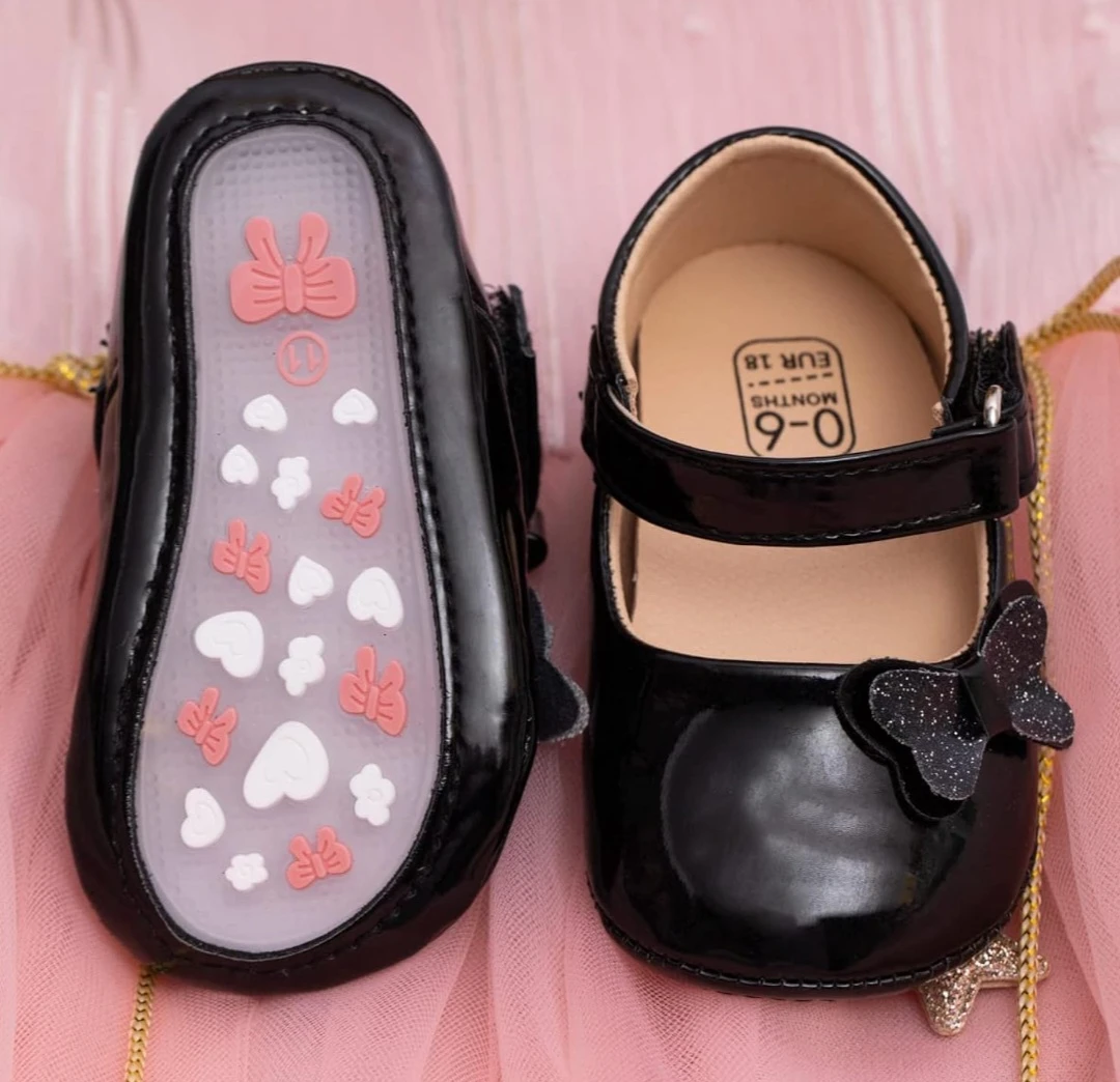 Baby Girls Black Patent Mary Jane Shoes - photo 2